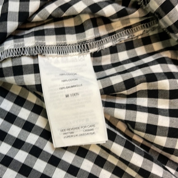 MADEWELL black & white sleeveless Midicheckered dress - Picture 4 of 6